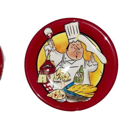 Certified International China Tracy Flickinger Oil Cruet Pitcher Dipping Plates - Picture 9 of 12